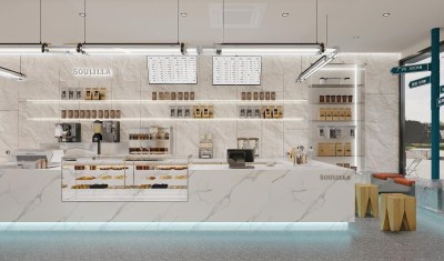 现代咖啡店3D模型下载